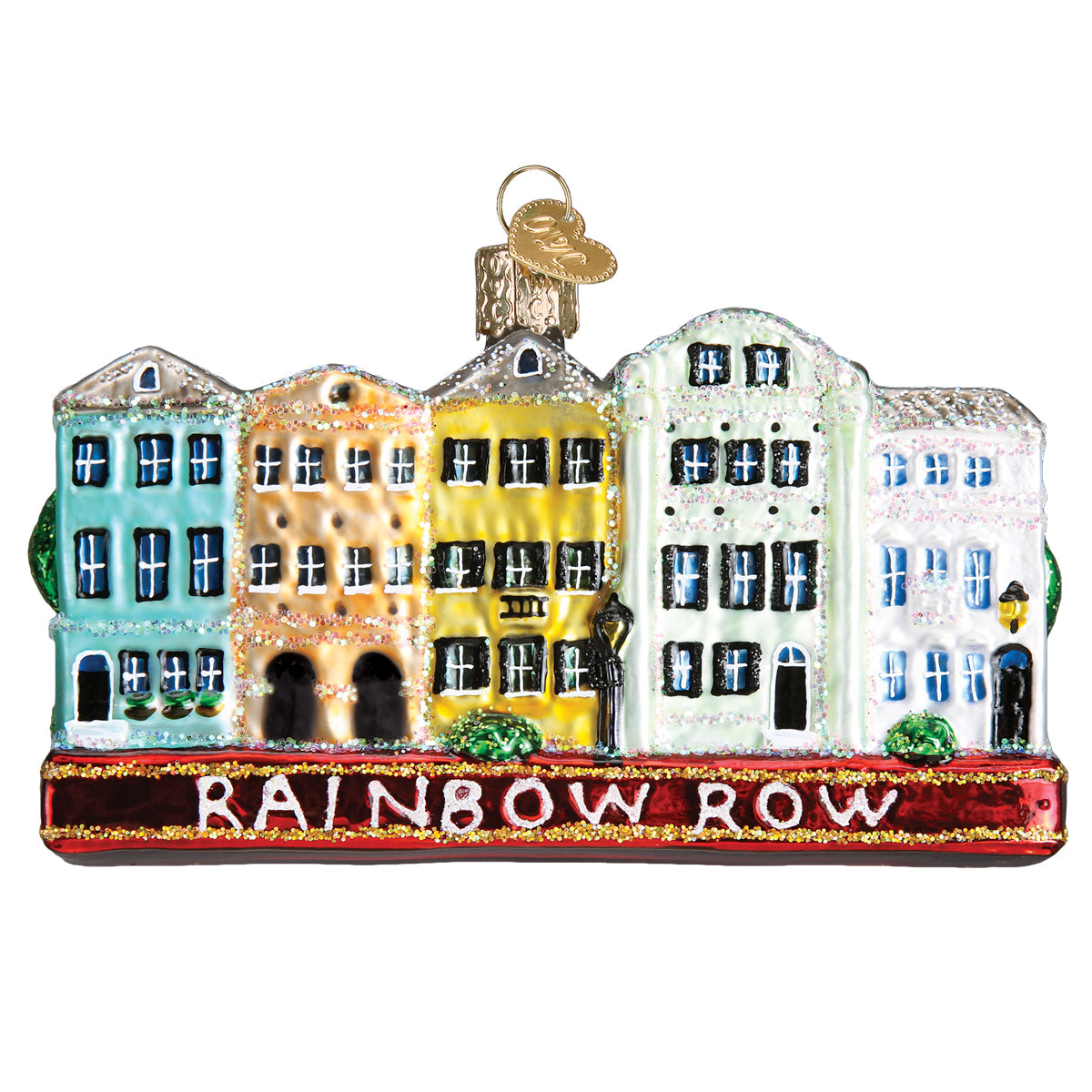 Rainbow Row Ornament Old World Christmas