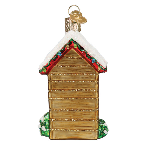 Holiday Outhouse Ornament Old World Christmas