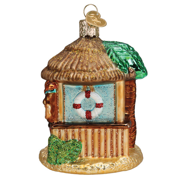 Tiki Hut Ornament Old World Christmas