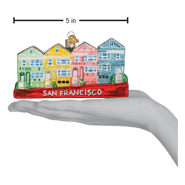 San Francisco Painted Ladies Ornament Old World Christmas
