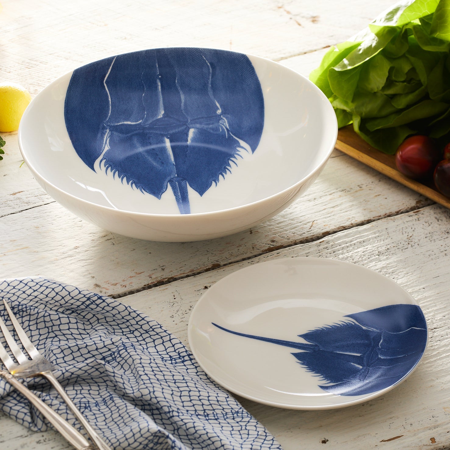 Horseshoe Crab Coupe Salad Plate