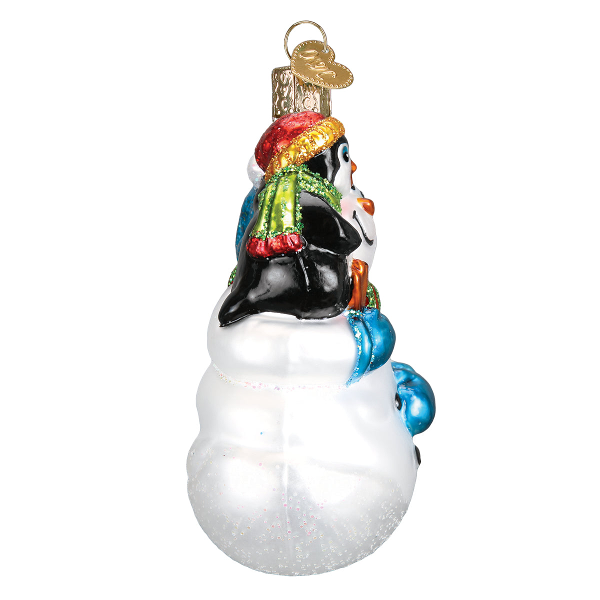 Snowman With Penguin Pal Old World Christmas