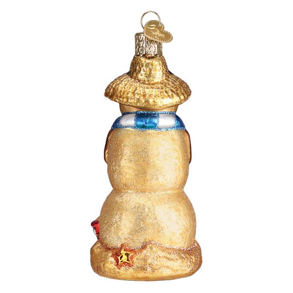 Sand Snowman Ornament Old World Christmas