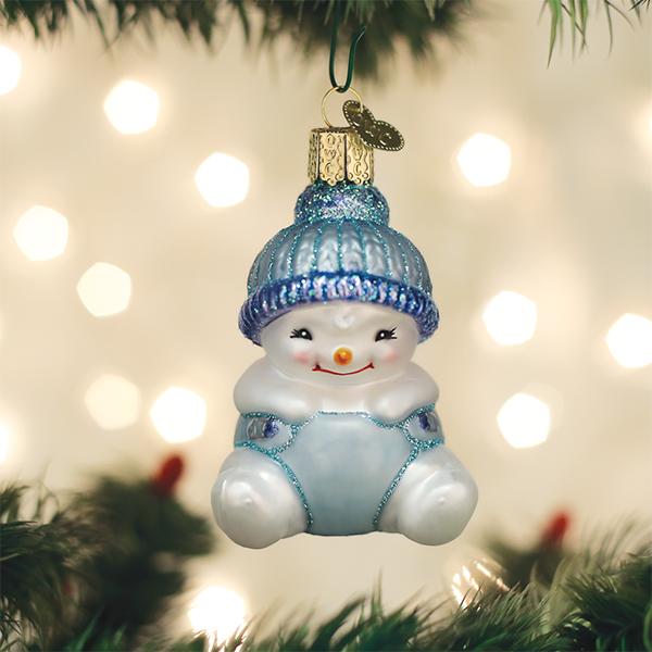 Snow Baby Boy Ornament Old World Christmas