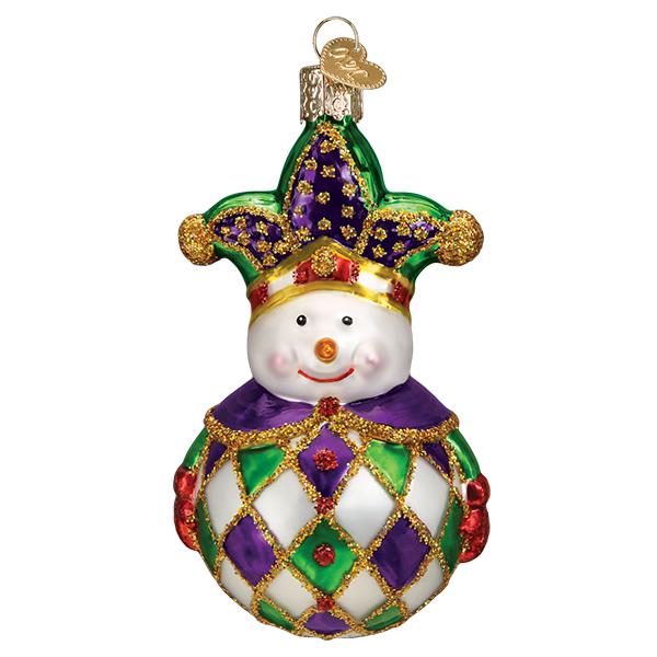 Harlequin Snowman Old World Christmas