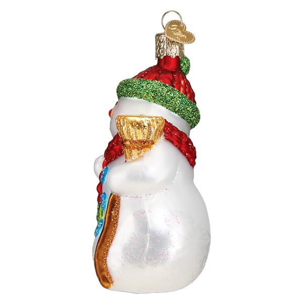 Snowman With Broom Ornament Old World Christmas