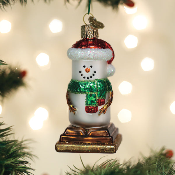 S'mores Snowman Ornament Old World Christmas