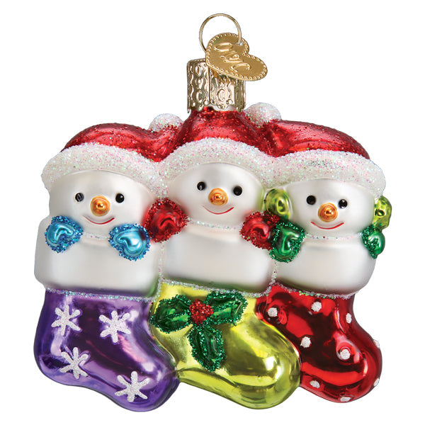 Snow Family Of 3 Ornament Old World Christmas