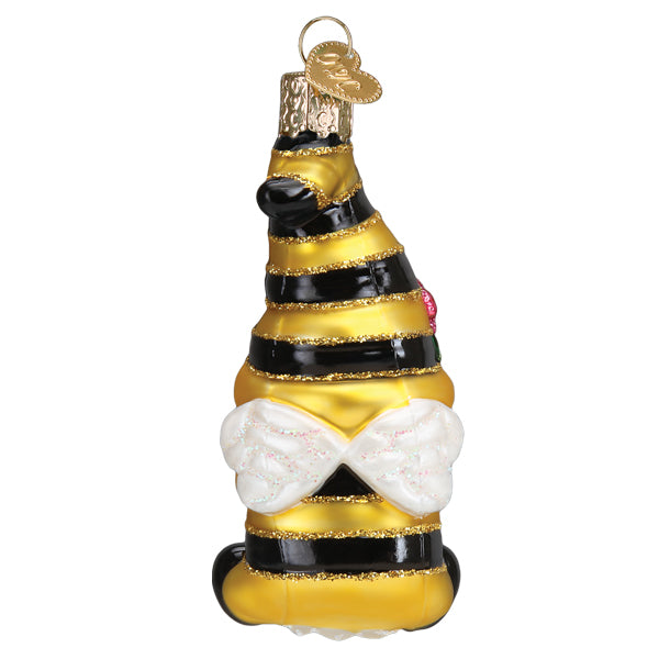 Bee Happy Gnome Ornament Old World Christmas