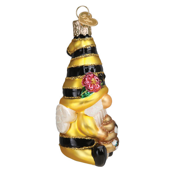 Bee Happy Gnome Ornament Old World Christmas