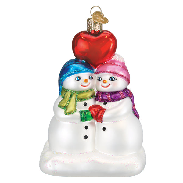 Snow Couple's First Christmas Ornament Old World Christmas