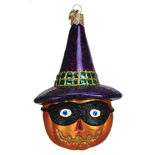 Masked Witch Jack O'lantern Ornament Old World Christmas