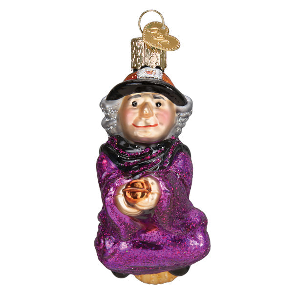Witch On Broomstick Ornament Old World Christmas