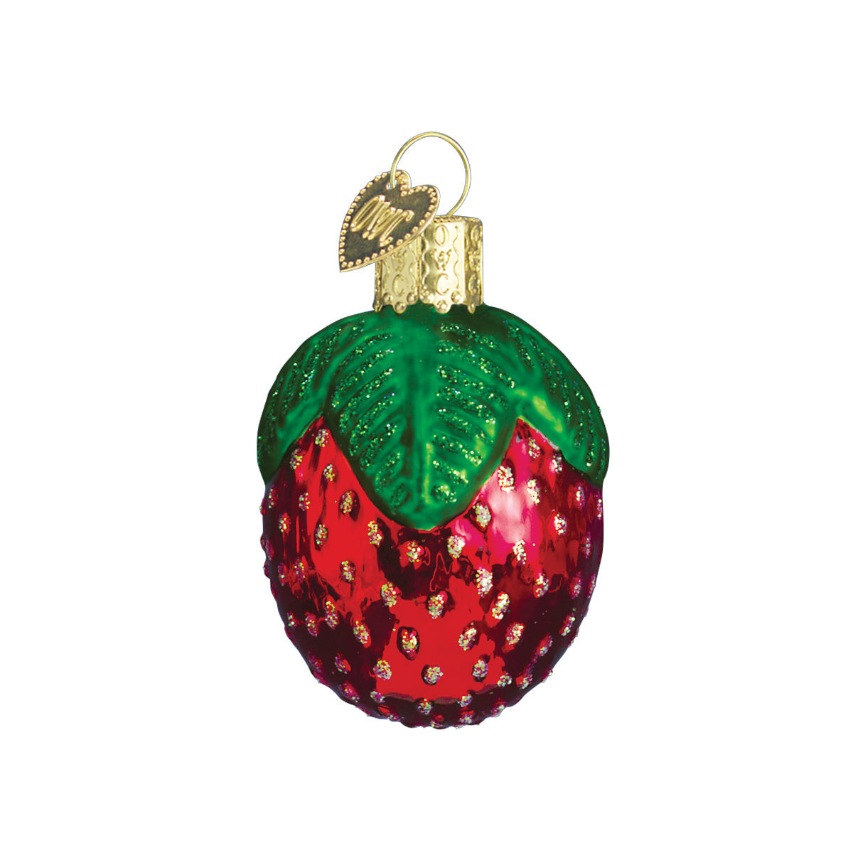 Sparkling Strawberry Ornament Old World Christmas