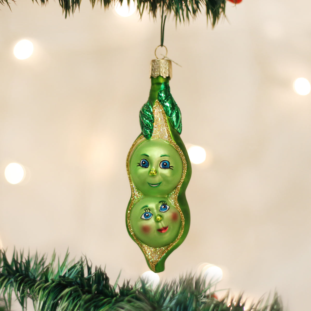 Two Peas In A Pod Ornament Old World Christmas