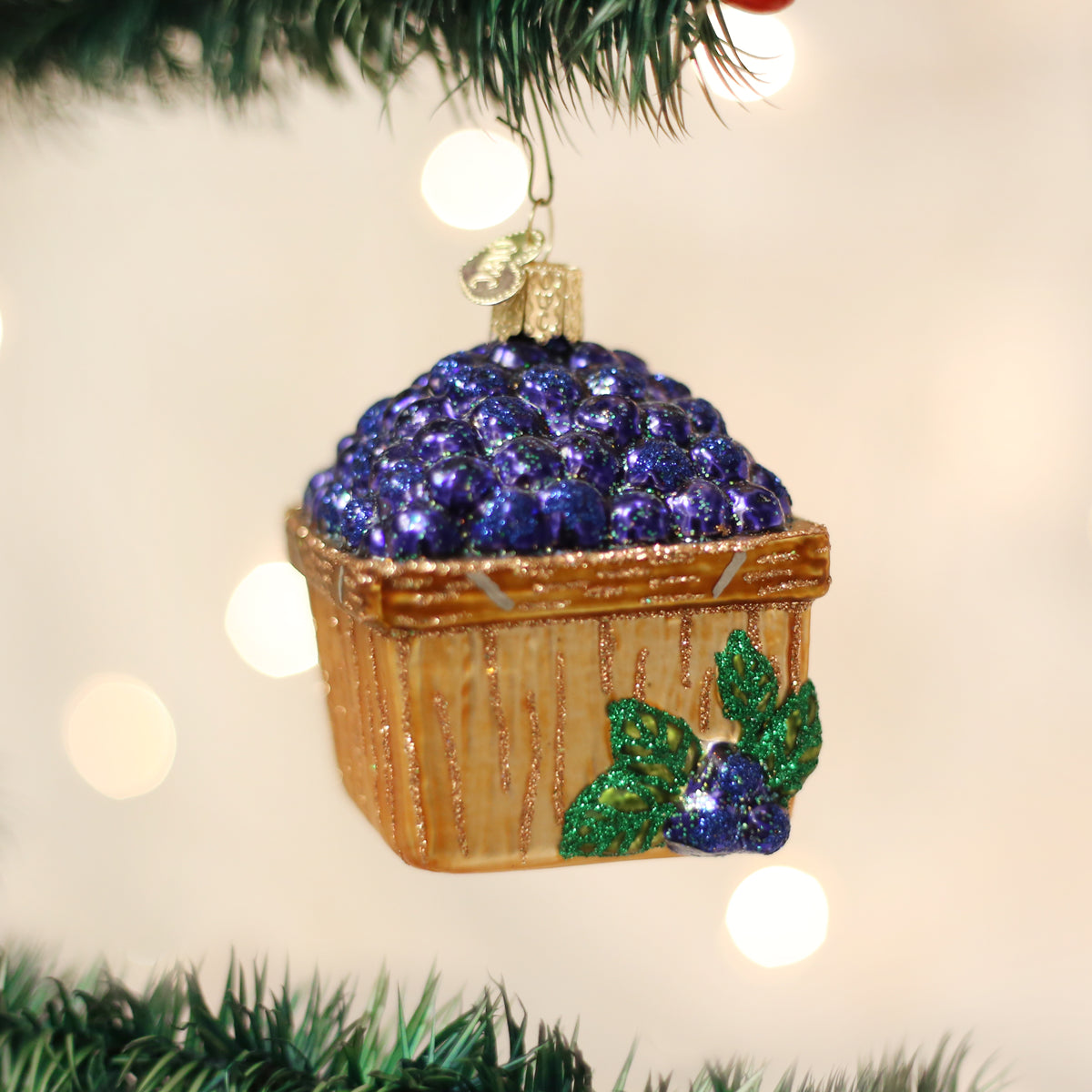 Basket Of Blueberries Old World Christmas