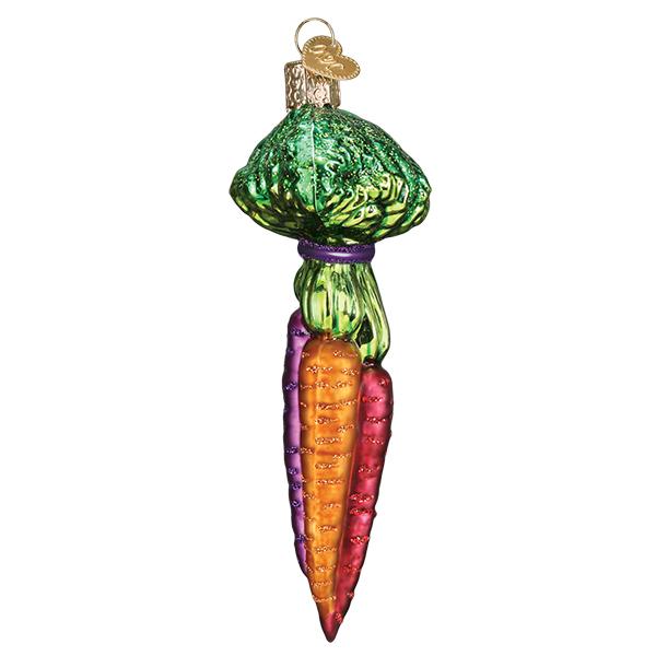 Rainbow Carrots Ornament Old World Christmas