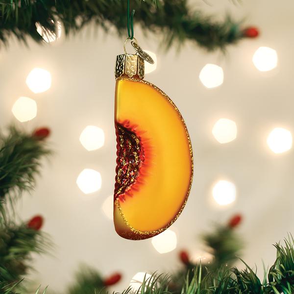 Peach Slice Ornament Old World Christmas