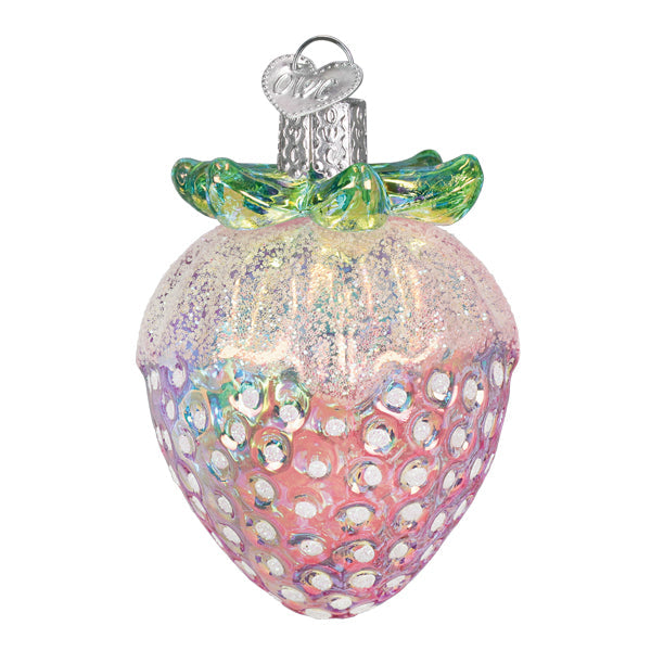Shimmering Strawberry Ornament