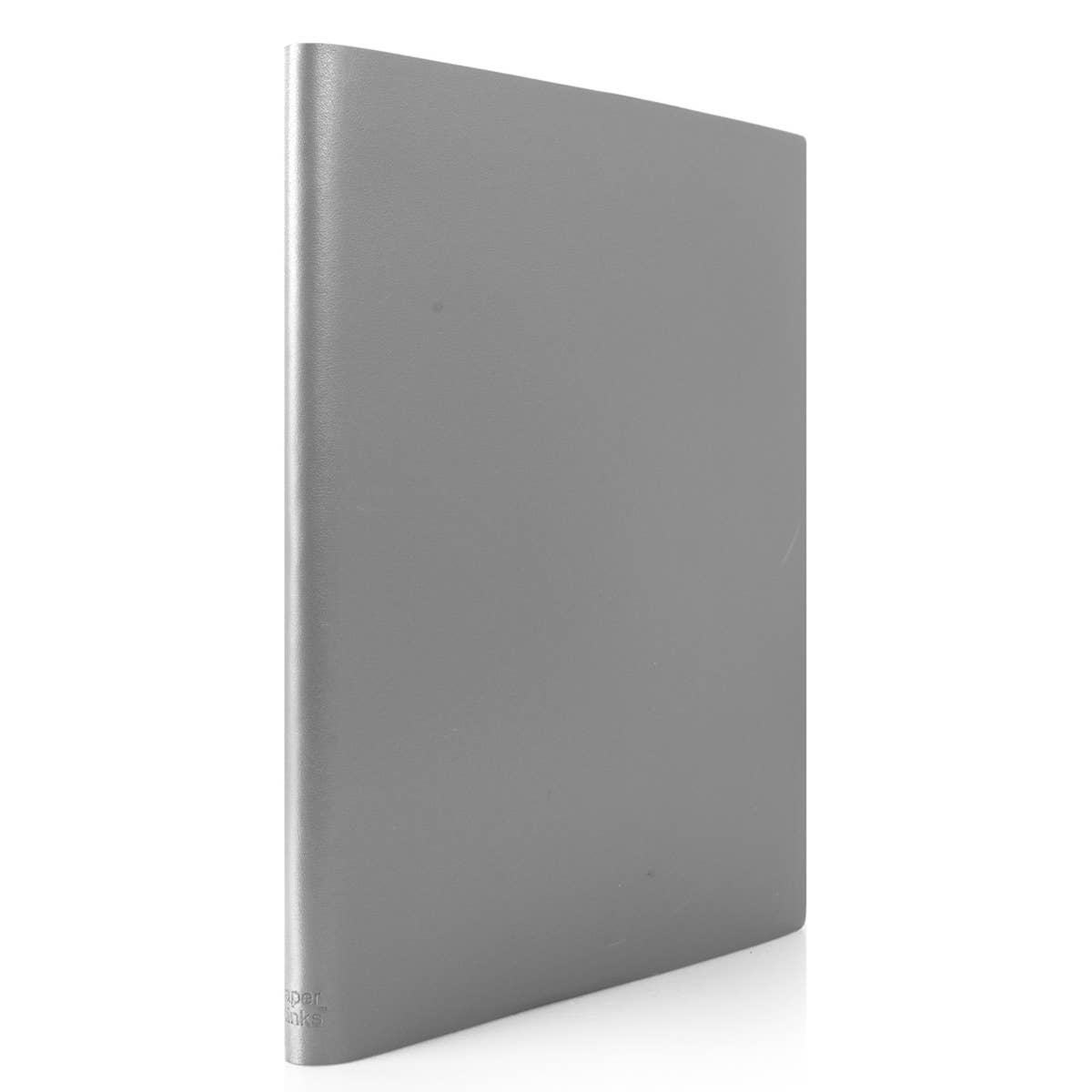 Paperthinks Recycled Leather XL 7 x 9 Inches Lined Notebooks: Black