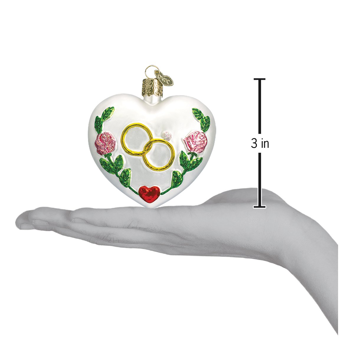 Wedding Heart Ornament Old World Christmas