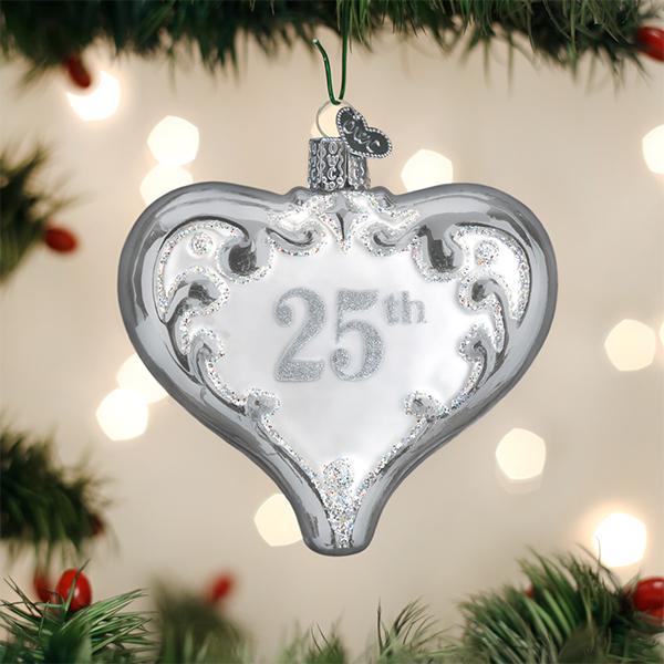 25th Anniversary Heart Old World Christmas