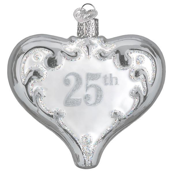 25th Anniversary Heart Old World Christmas