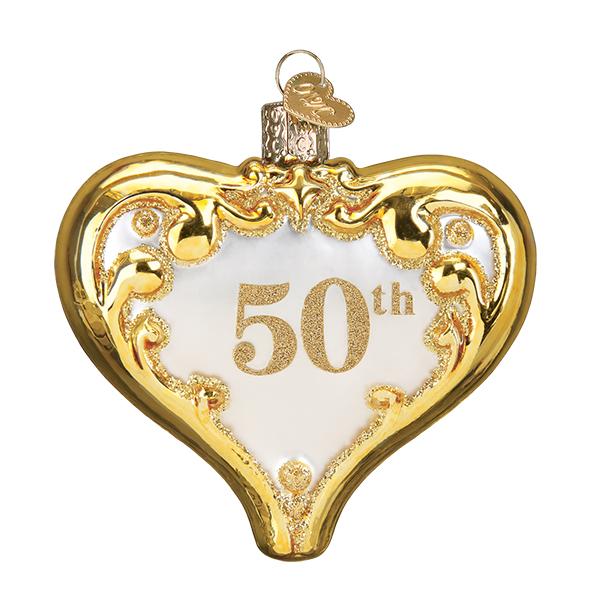 50th Anniversary Heart Old World Christmas