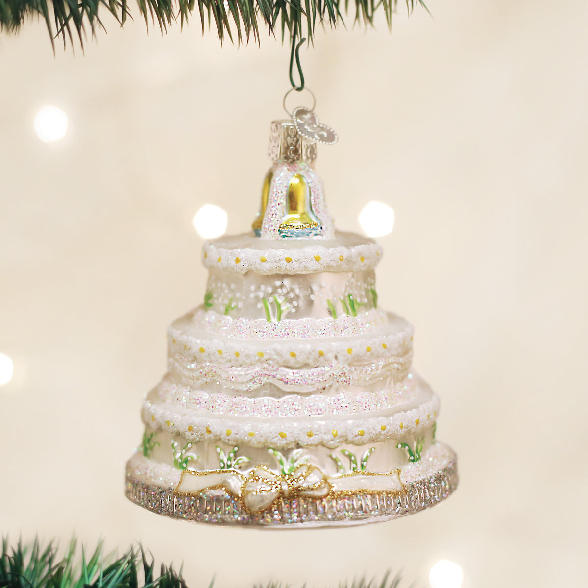 Wedding Cake Christmas Ornament Old World Christmas