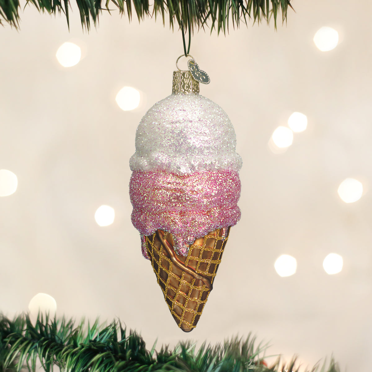 Ice Cream Cone Ornament Old World Christmas