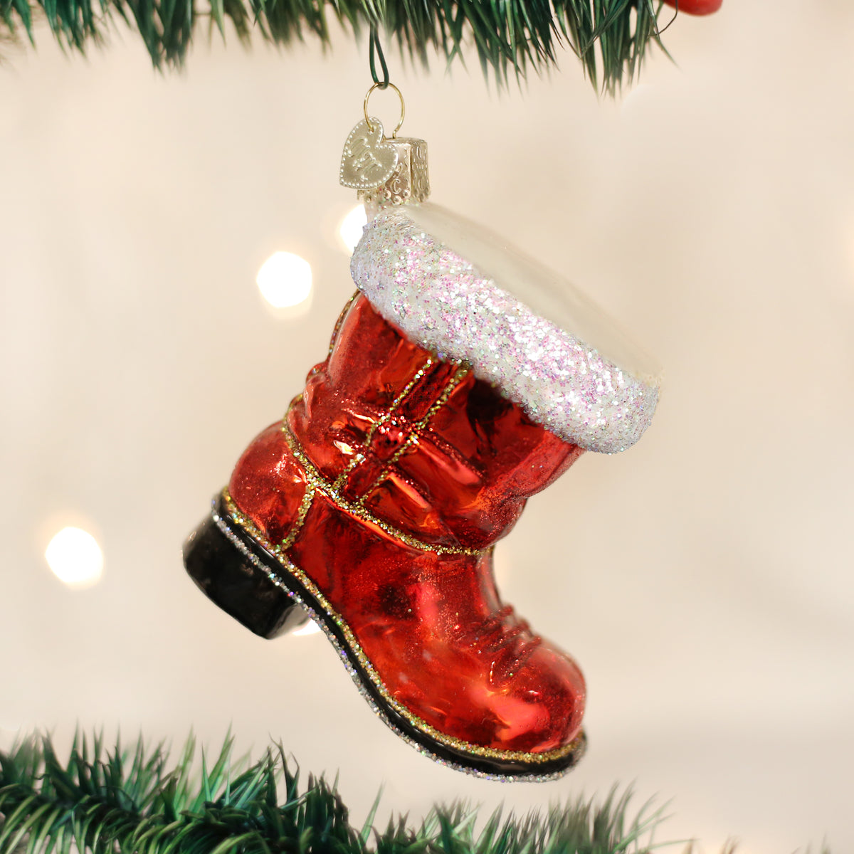 Santa's Boot Ornament Old World Christmas