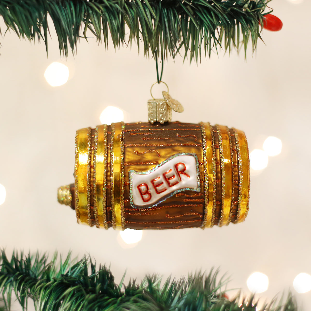Beer Keg Ornament Old World Christmas