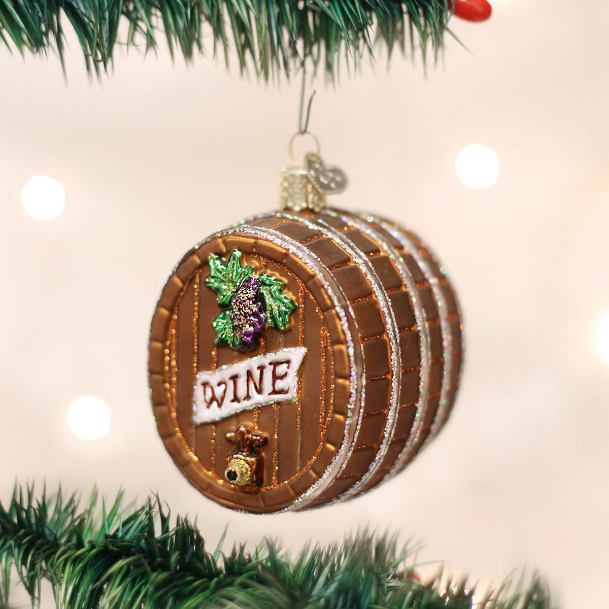 Wine Barrel Ornament Old World Christmas