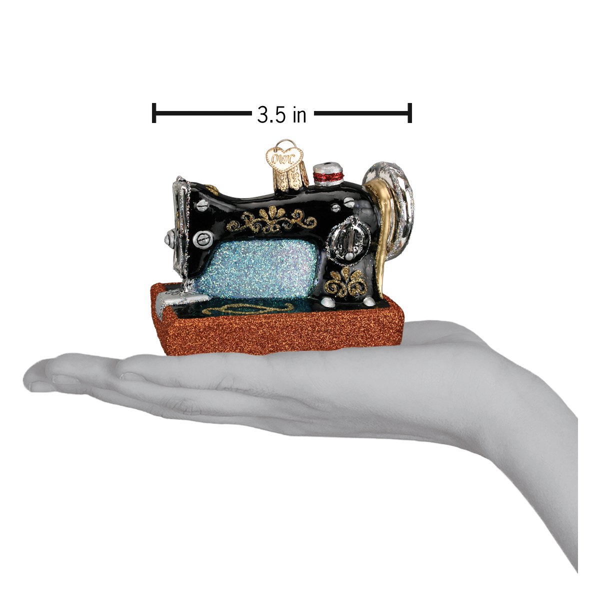 Sewing Machine Ornament Old World Christmas