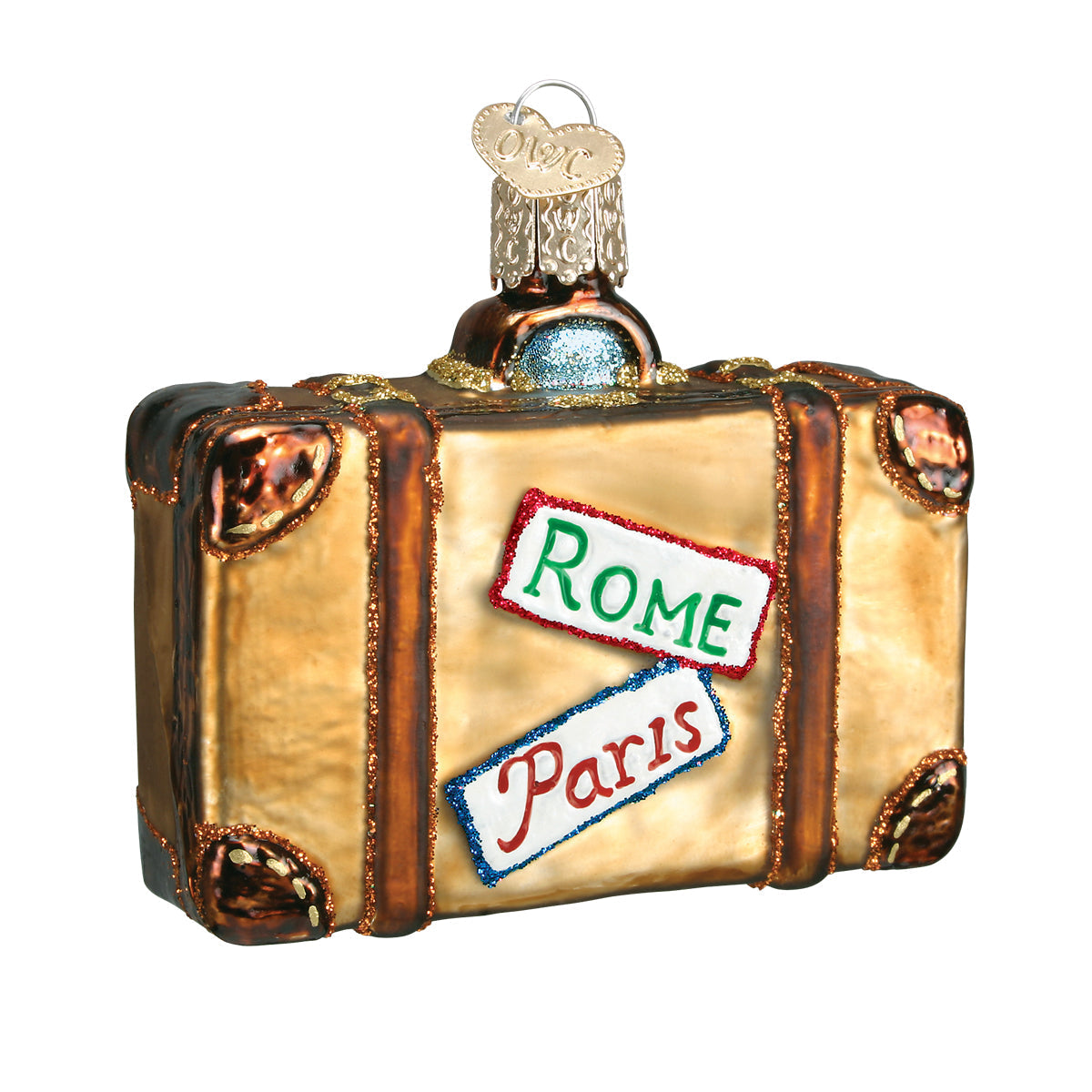 Suitcase Ornament Old World Christmas