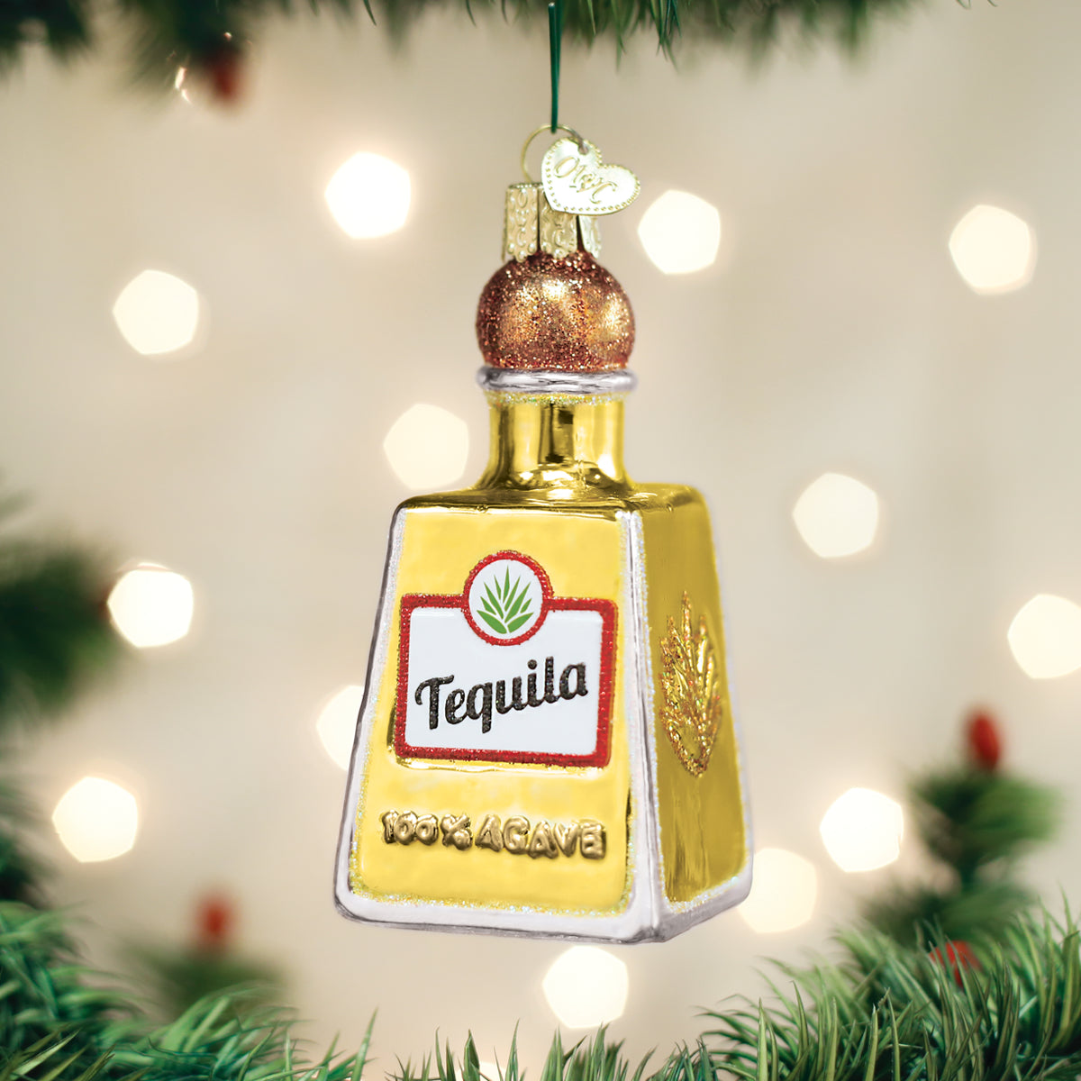 Tequila Bottle Ornament Old World Christmas