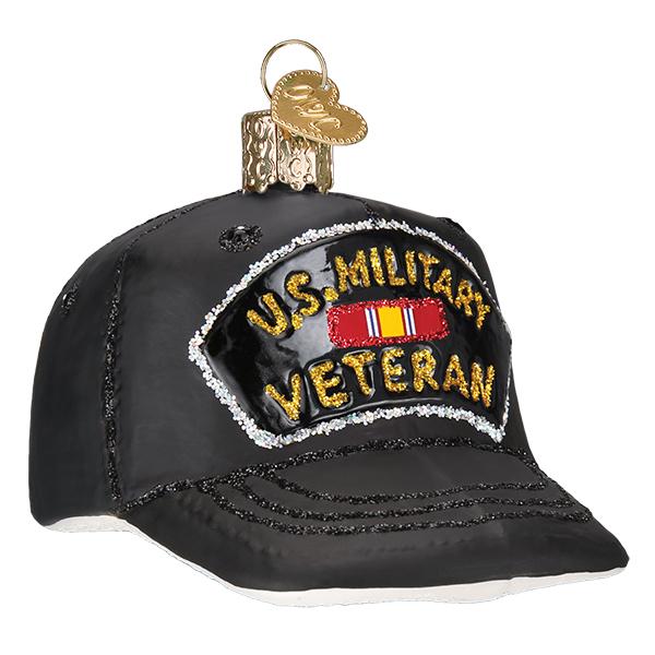 Veteran's Cap Ornament Old World Christmas
