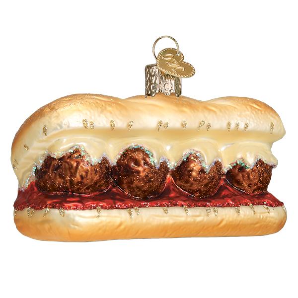 Meatball Sandwich Ornament Old World Christmas
