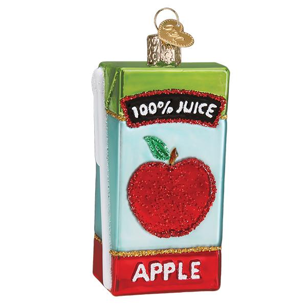 Apple Juice Box Ornament Old World Christmas