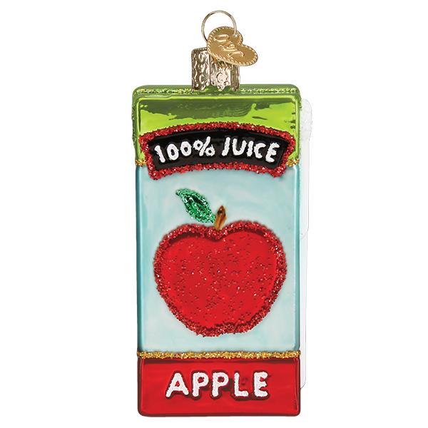 Apple Juice Box Ornament Old World Christmas