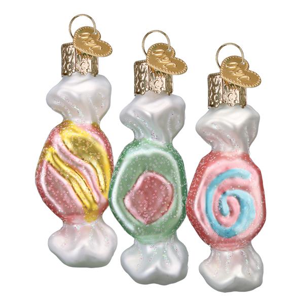 Salt Water Taffy Set (3pc) Ornament Old World Christmas