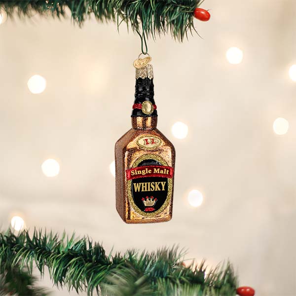 Whisky Bottle Ornament Old World Christmas