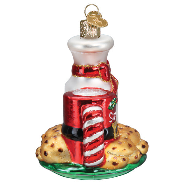 Santa's Milk & Cookies Ornament Old World Christmas