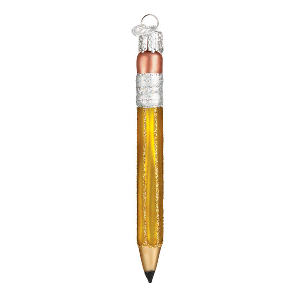 Yellow Pencil Ornament Old World Christmas