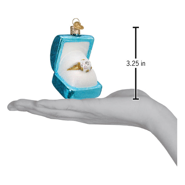 Something Blue Ring Box Ornament Old World Christmas