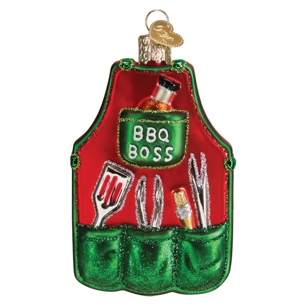 BBQ Apron Ornament Old World Christmas