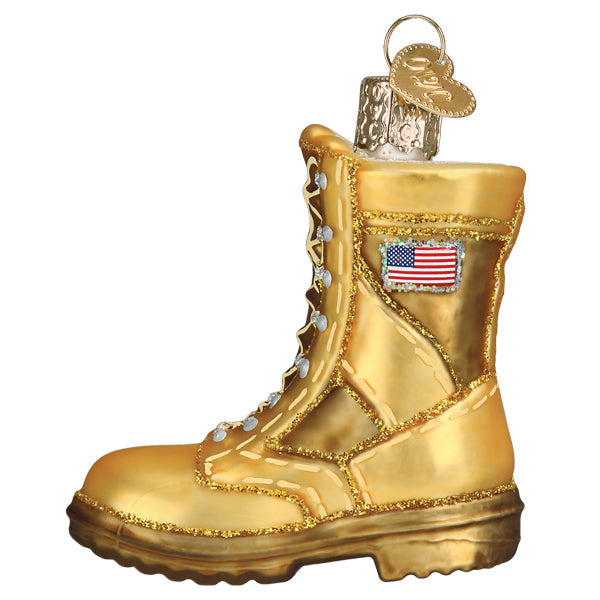 Military Boot Ornament Old World Christmas