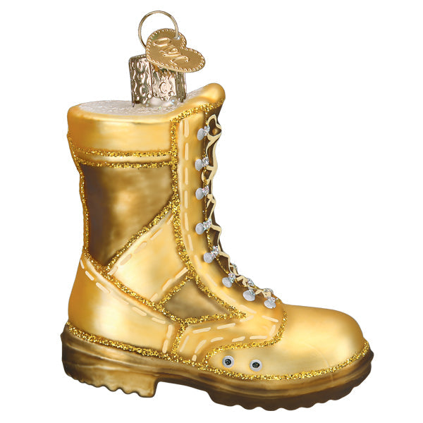 Military Boot Ornament Old World Christmas