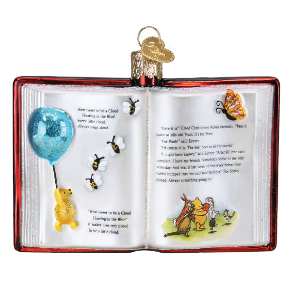 Winnie-the-Pooh Book Ornament Old World Christmas