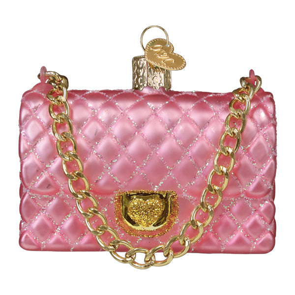 Quilted Purse Ornament Old World Christmas